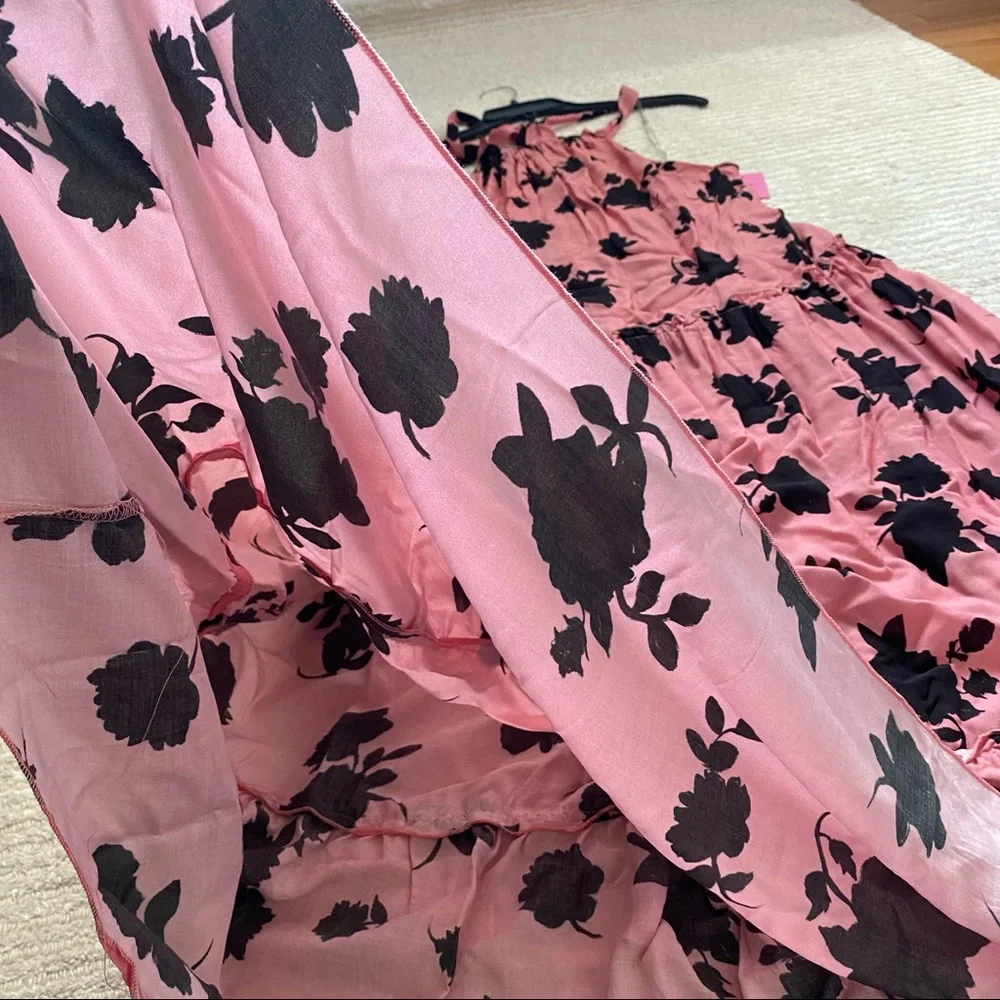 NWT Kate Spade pink maxi cover up dress